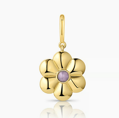 Gorjana Lavender Flower Parker Charm