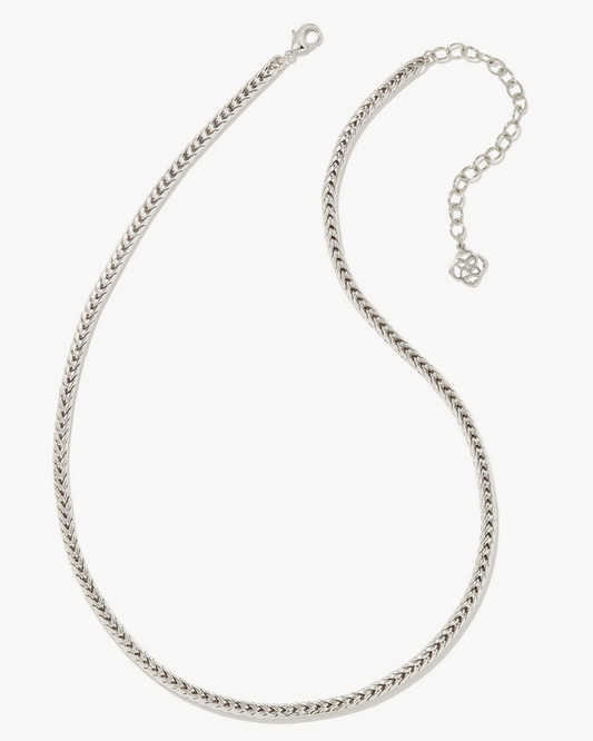 Kendra Scott Kinsley Chain Necklace Rhodium