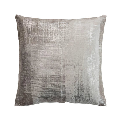 20" Velvet Printed Pillow Silver Foil