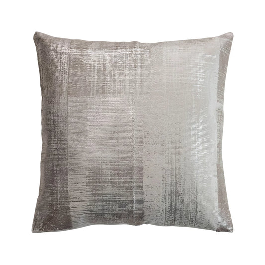 20" Velvet Printed Pillow Silver Foil