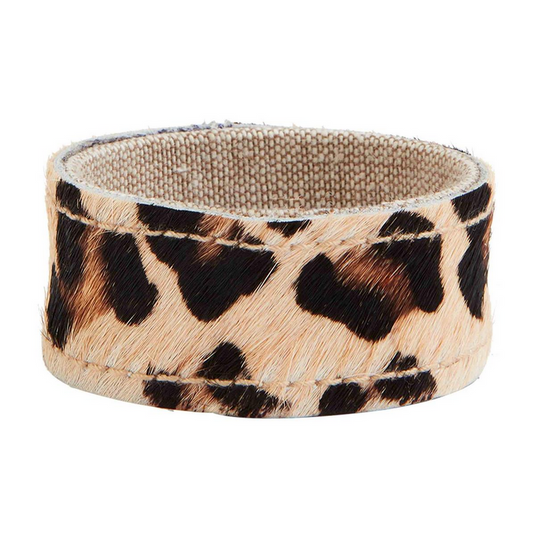 Cheetah Mohair Napkin Ring