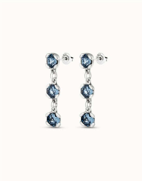 Uno De 50 Sublime Blue Earring Silver