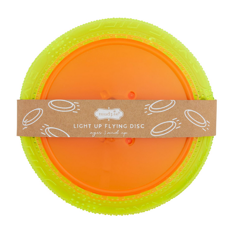 Orange Light Up Flying Disc