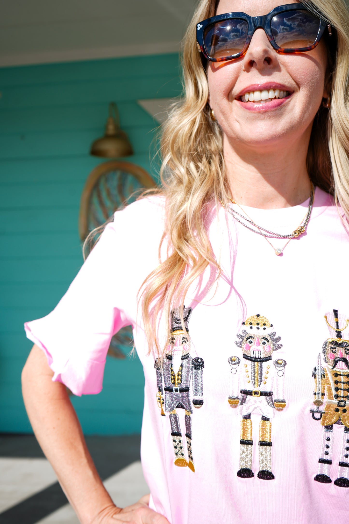 Clara Embroidered Nutcracker Tee