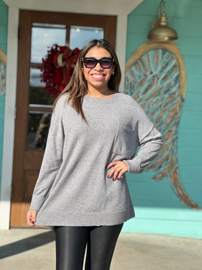 Grey Penn Lightweight Sweater