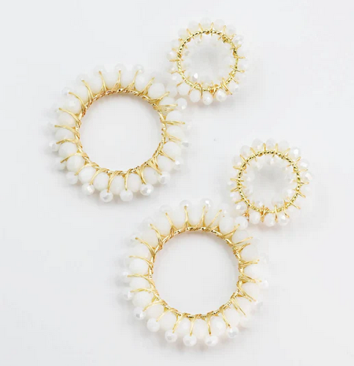 Treasure Jewels Marisa White Earrings