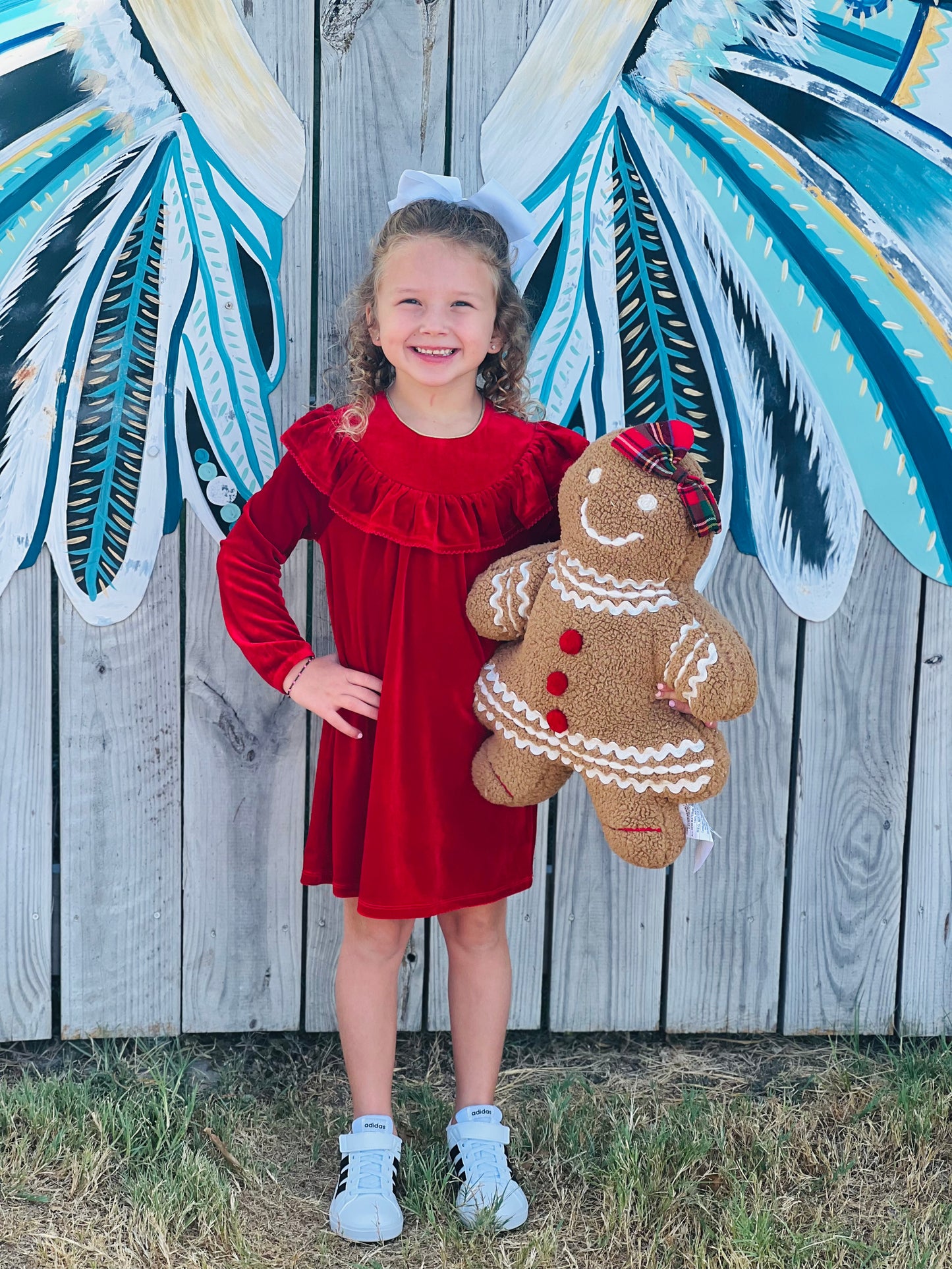 Toddler Red Velvet Dress