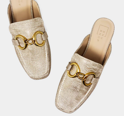 ShuShop Andromeda Gold Slip On Loafer