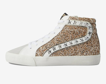 Vintage Havana Mateel Gold Glitter High Top Sneaker