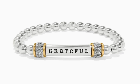 Brighton Meridian Grateful Two Tone Stretch Bracelet