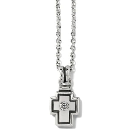 Brighton Meridian Zenith Silver Cross  Necklace