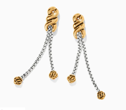 Brighton Interlock Twist 2tn Drop Earrings