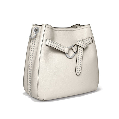 Brighton Cade Convertible Hobo Bag in Shoe White