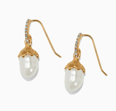 Brighton Everbloom Pearl Drop Gold French Wire