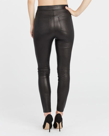 Spanx Leather Like Skinny-Reg Noir