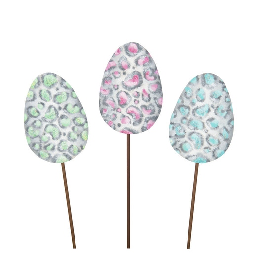 Pastel Leopard Egg Stake