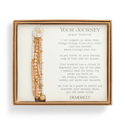Your Journey Prayer Bracelet in Champagne