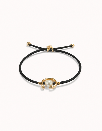 Uno de 50 Ser Diferente Thread Bracelet Gold