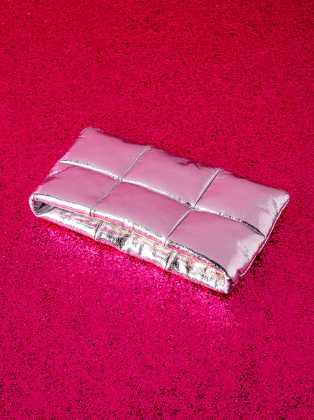 Silver Skylar Zip Pouch