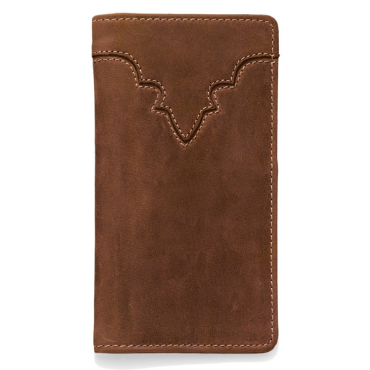 BRIGHTON WESTERN CLASSIC CHECKBK BROWN