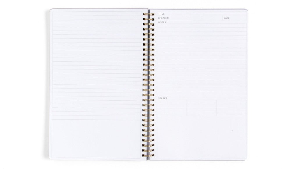 Church Notes Notebook - Happy Daisy with Maps