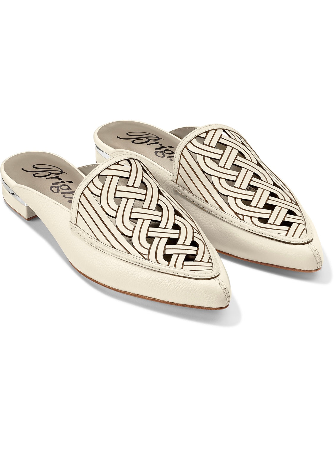 Brighton Enya Shoewhite Leather Mules