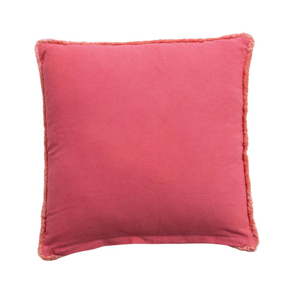 20" Velvet Pillow Hand-Beaded Cherries