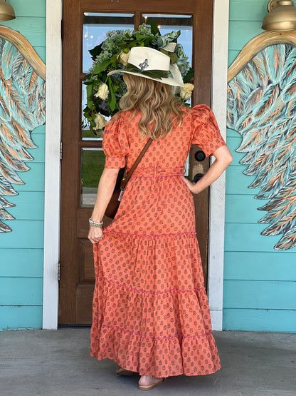 Coral Ashley Maxi Dress