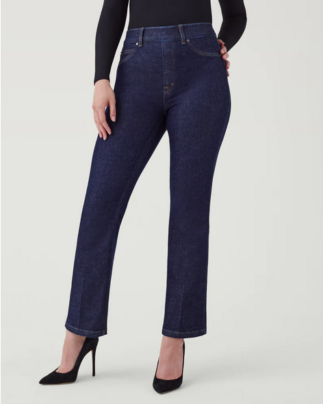 Spanx Cropped Kick Flare -- Raw Indigo