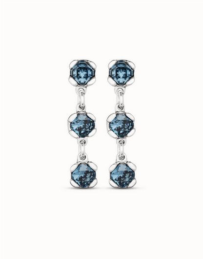 Uno De 50 Sublime Blue Earring Silver