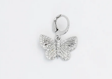 Treasure Jewels Silver Butterfly Charm