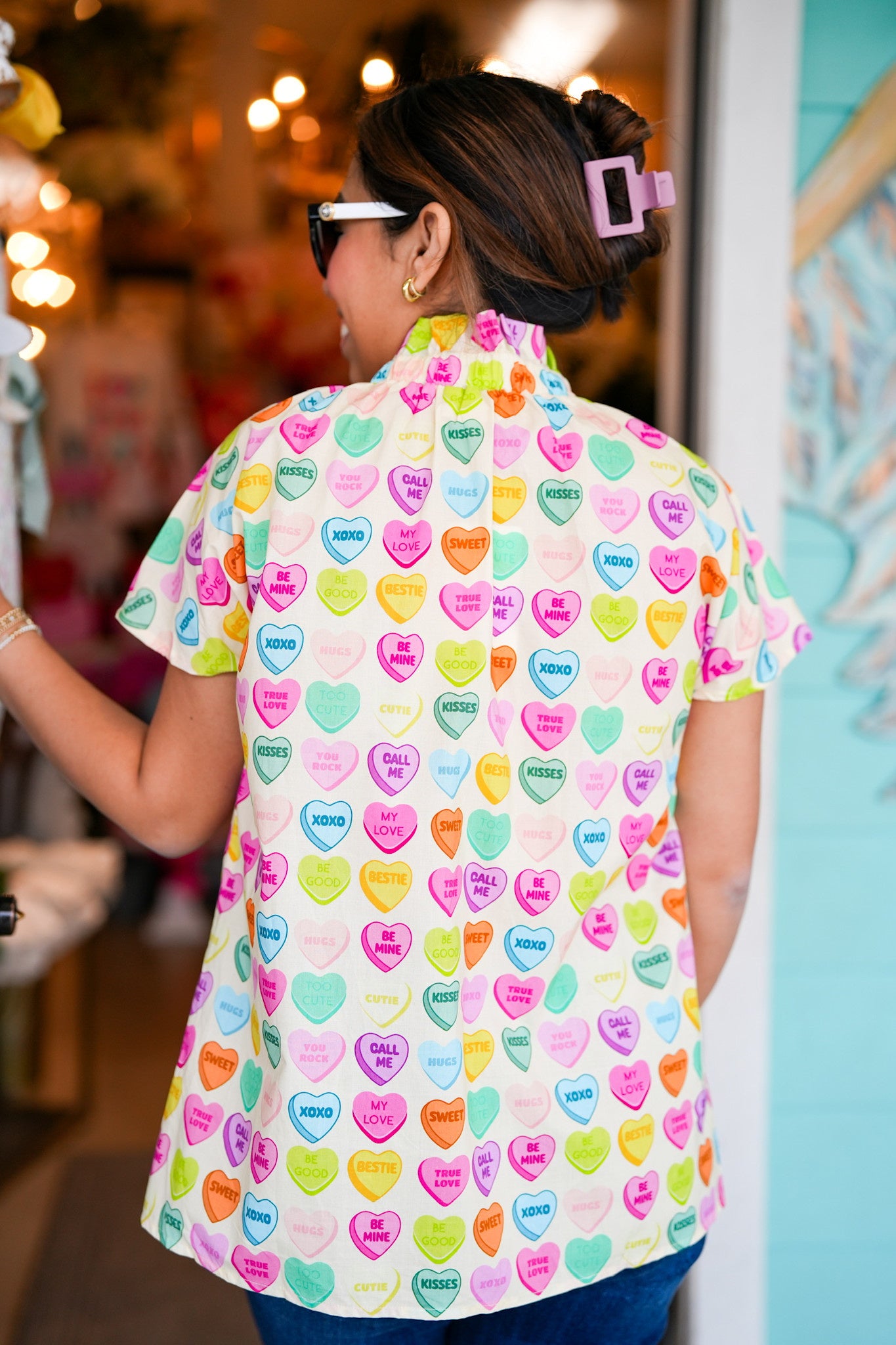 Sweetheart Button Up Top