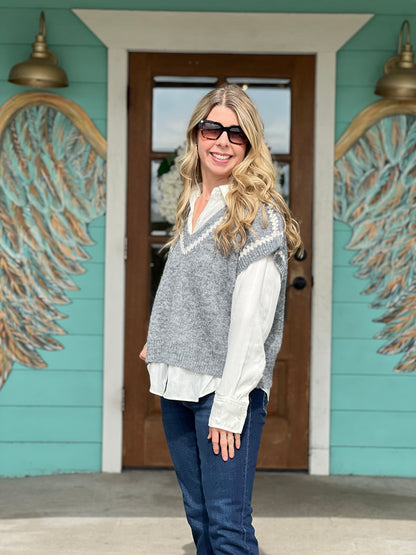 Ivory Classic Button Down Blouse