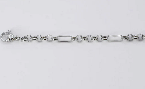 Treasure Jewels Silver Dainty Rolo Bracelet