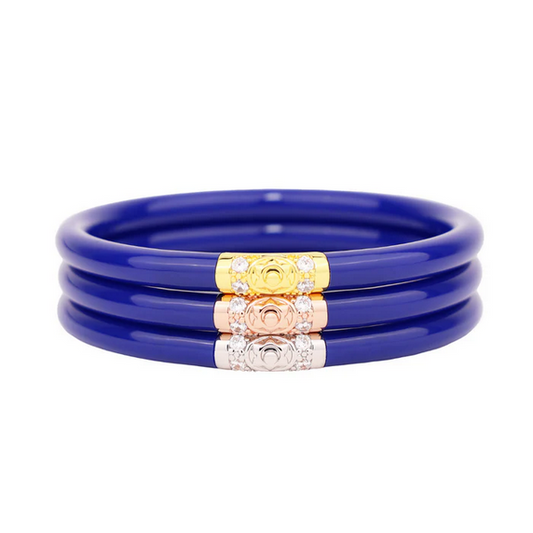 BuDhaGirl Lapis Three Kings All Weather Bangles- Medium