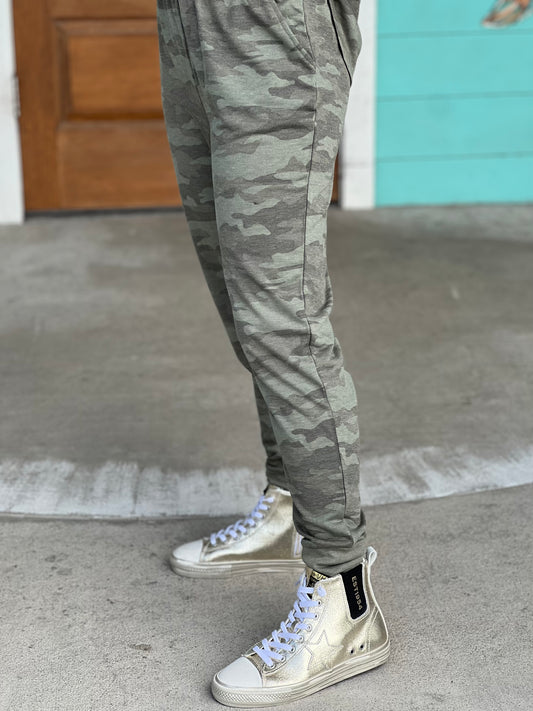 Green Camo Laurie Joggers