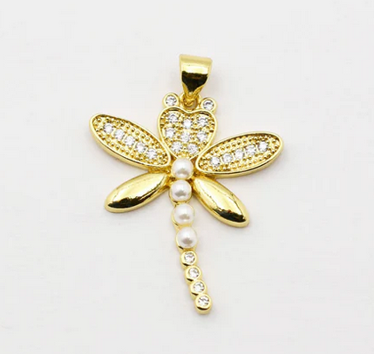 Treasure Jewels Dragonfly Charm