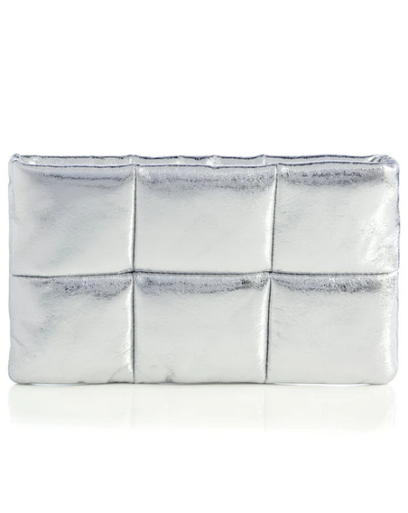 Silver Skylar Zip Pouch