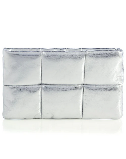 Silver Skylar Zip Pouch