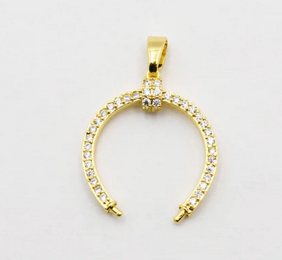 Treasure Jewels Horseshoe Gold Charm