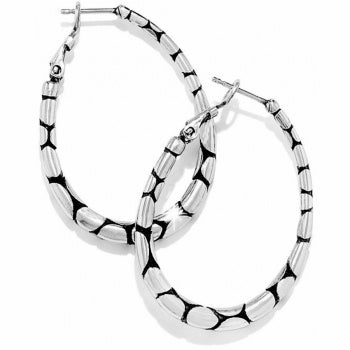 Brighton Pebble Oval Hoop Earrings