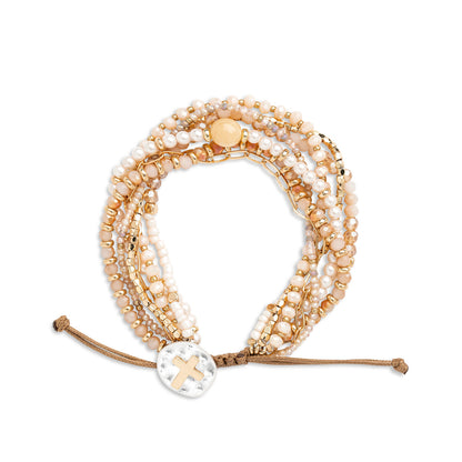 Your Journey Prayer Bracelet in Champagne