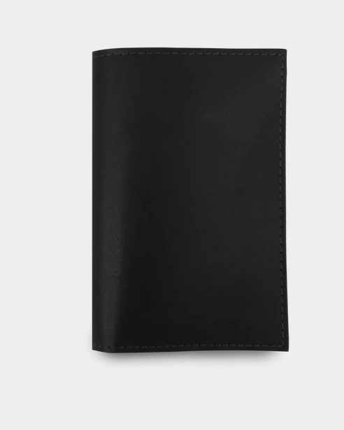 JH #58 Passport Cover Black Leather