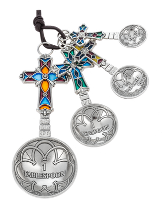 Enamel Cross Measuring Spoons