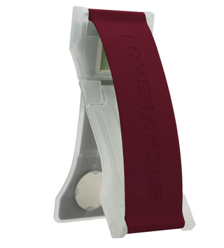 LoveHandle PRO Silicone Maroon on Clear Base