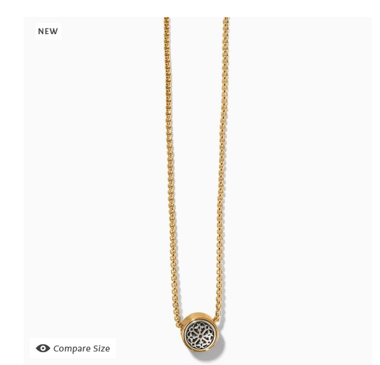 Brighton Two Tone Luce Mini Pendant Necklace