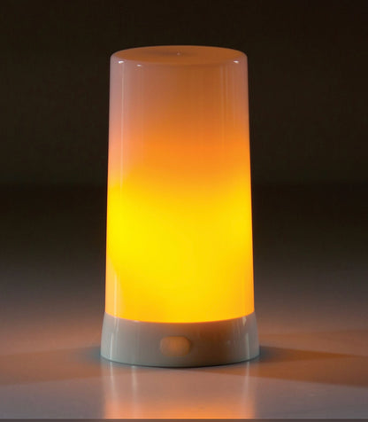 LED Flame Candle w/Timer & Charger Warm