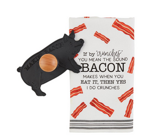Bacon Press & Towel Set