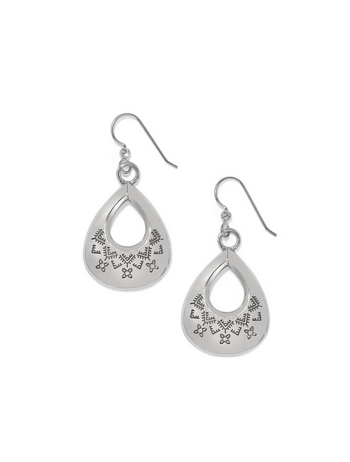 Brighton Mosaic Paseo Etch Teardrop French Wire Earring