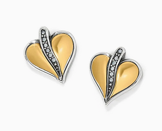 Brighton Precious Heart 2Tone Post Earring